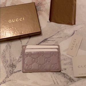 Authentic Gucci Guccissima Leather Card Case